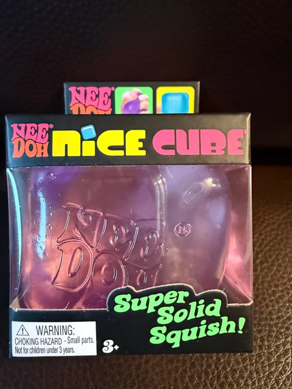 NeeDoh Nice Cube Purple Super Solid Squish Toy - Picture 1 of 5